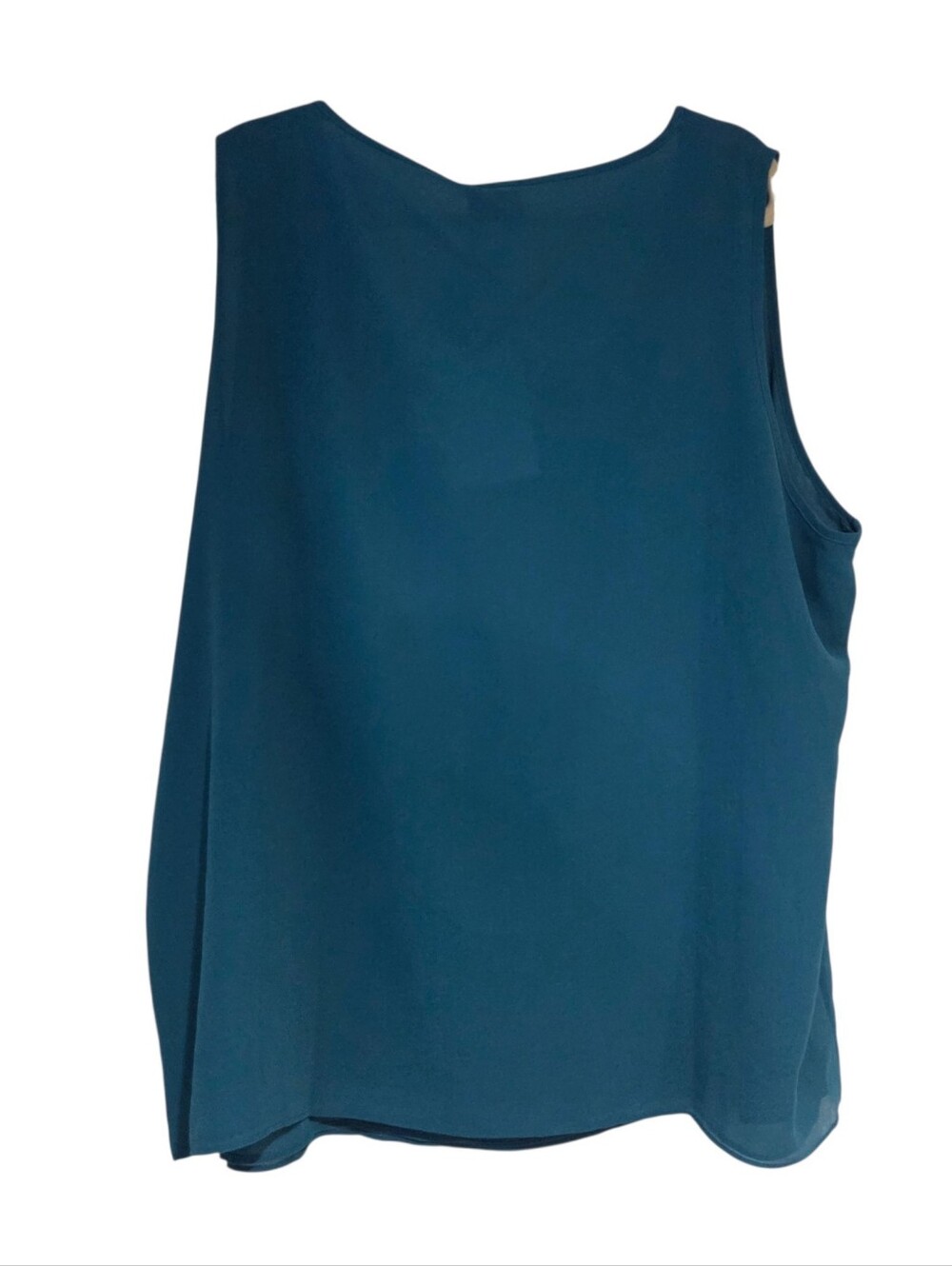 Persona By Marina Rinaldi Dark Teal Baltico Sleeveless Lined Blouse Size 20W 29 - Picture 2 of 8